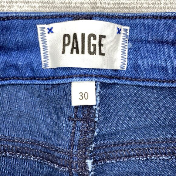 PAIGE Verdugo Ultra Skinny Blue Jeans Pants Women’s Size 30 Made in USA - Picture 8 of 16